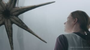 Arrival alien heptapod communication scene explained